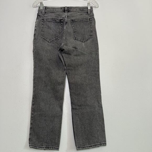 Abercrombie & Fitch Womens Ankle Straight Ultra High Rise Jeans Sz 27/4 Charcoal - Picture 7 of 9